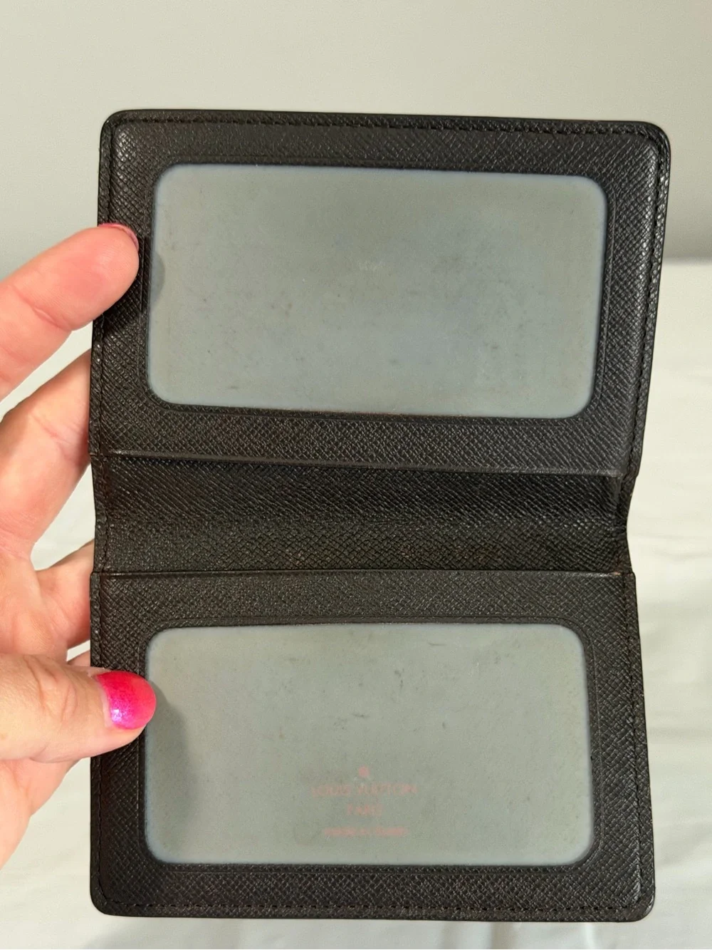 Louis Vuitton card holder in damier ebene